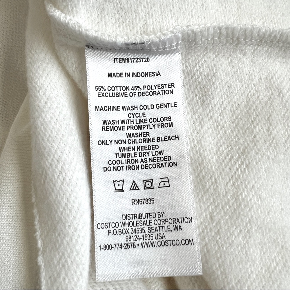 NAUTICA 1/4 Zip Polo Pullover Top Lightweight Sweatshirt White Navy NWT XXL - Picture 8 of 9